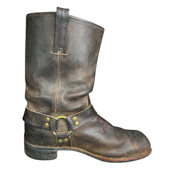 FRYE Other - Frye Men’s 12R Brown Leather Harness Boots Size US 13